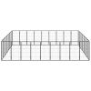Dog Playpen Black Powder-coated steel Large